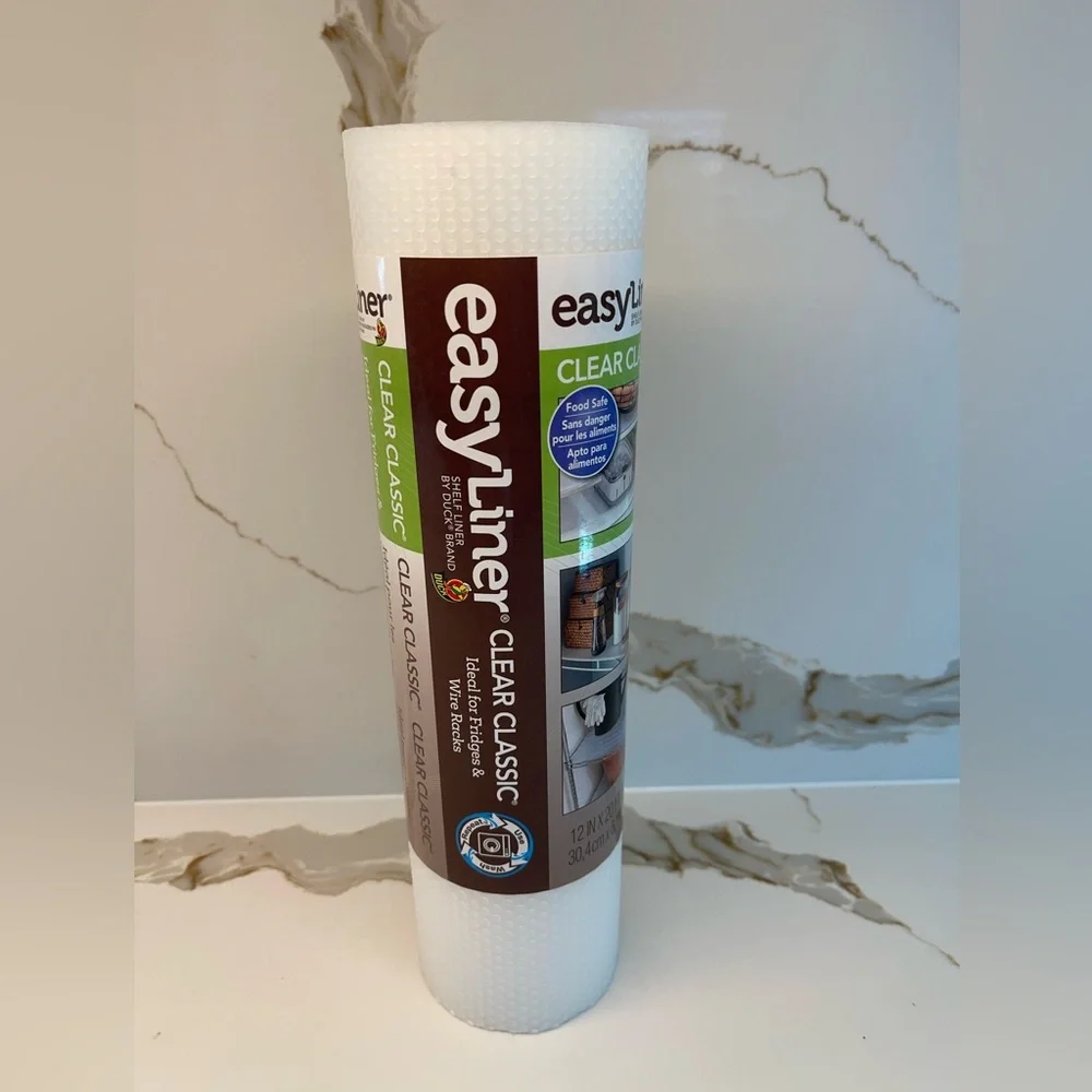 NWT Clear Classic® EasyLiner® Brand Shelf Liner - Clear, 12 in. x 20 ft.